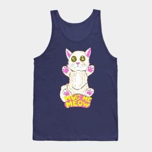 Hug Me Meow, Cute Stray Cat Needs Hugs Tank Top